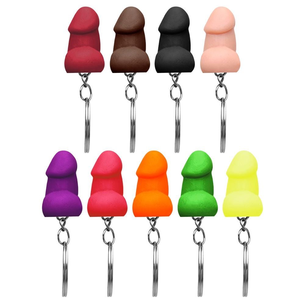 Chaveiro Mini Pênis Divertido Colorido Kgel