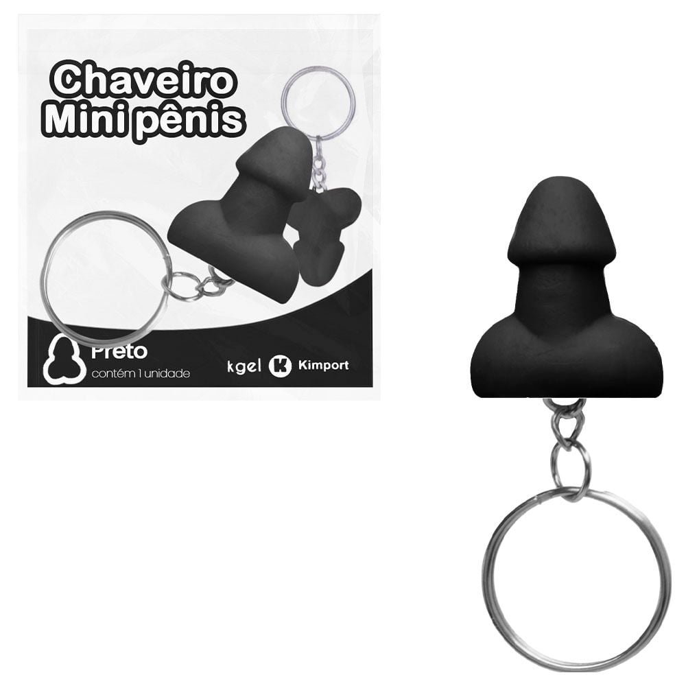 Chaveiro Mini Pênis Divertido Colorido Kgel