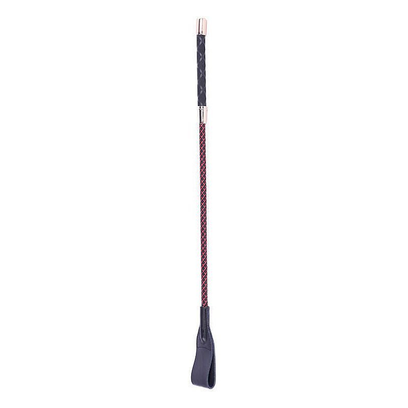Chibata Ponta de Couro de Luxo - Preto com Vermelho