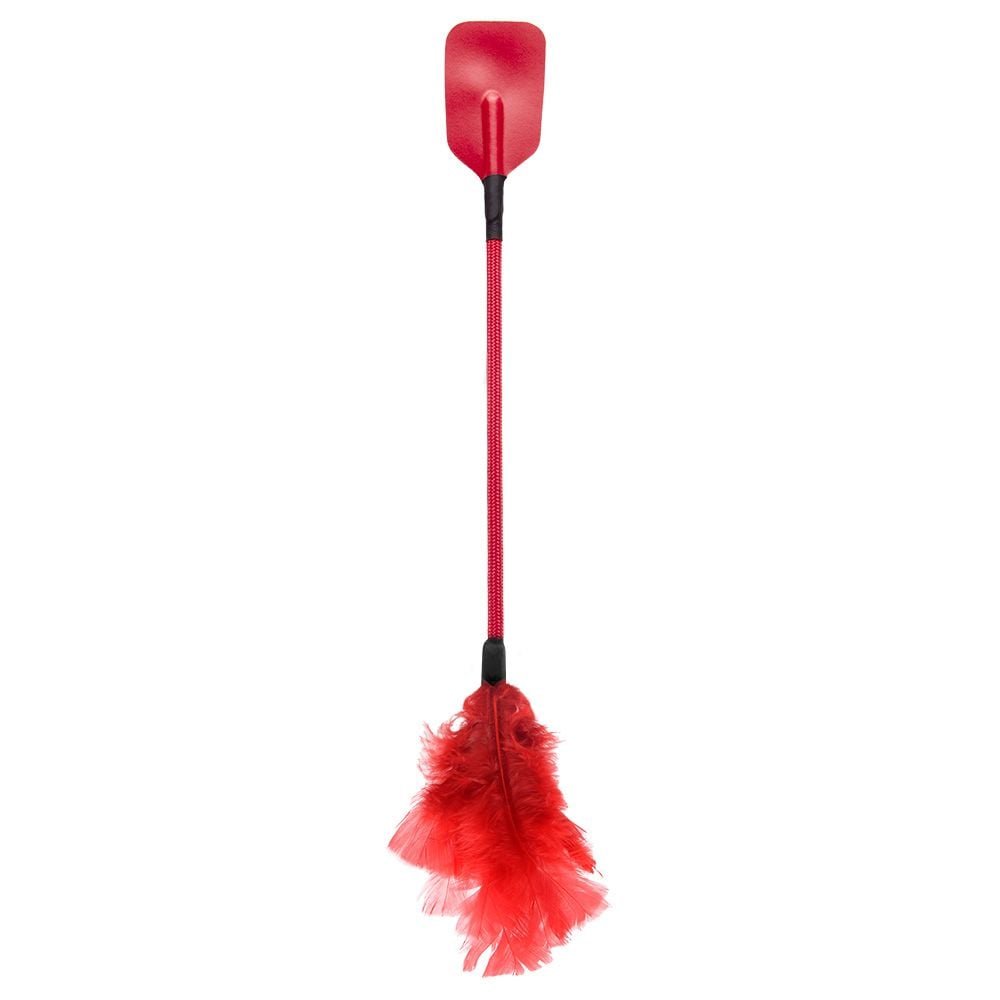 Chibata Retangular Com Plumas 41,5cm Dominatrixxx