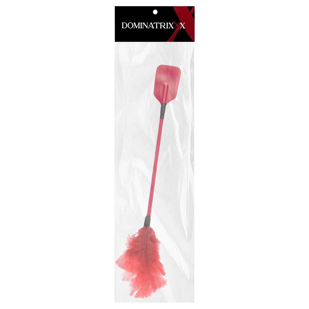 Chibata Retangular Com Plumas 41,5cm Dominatrixxx