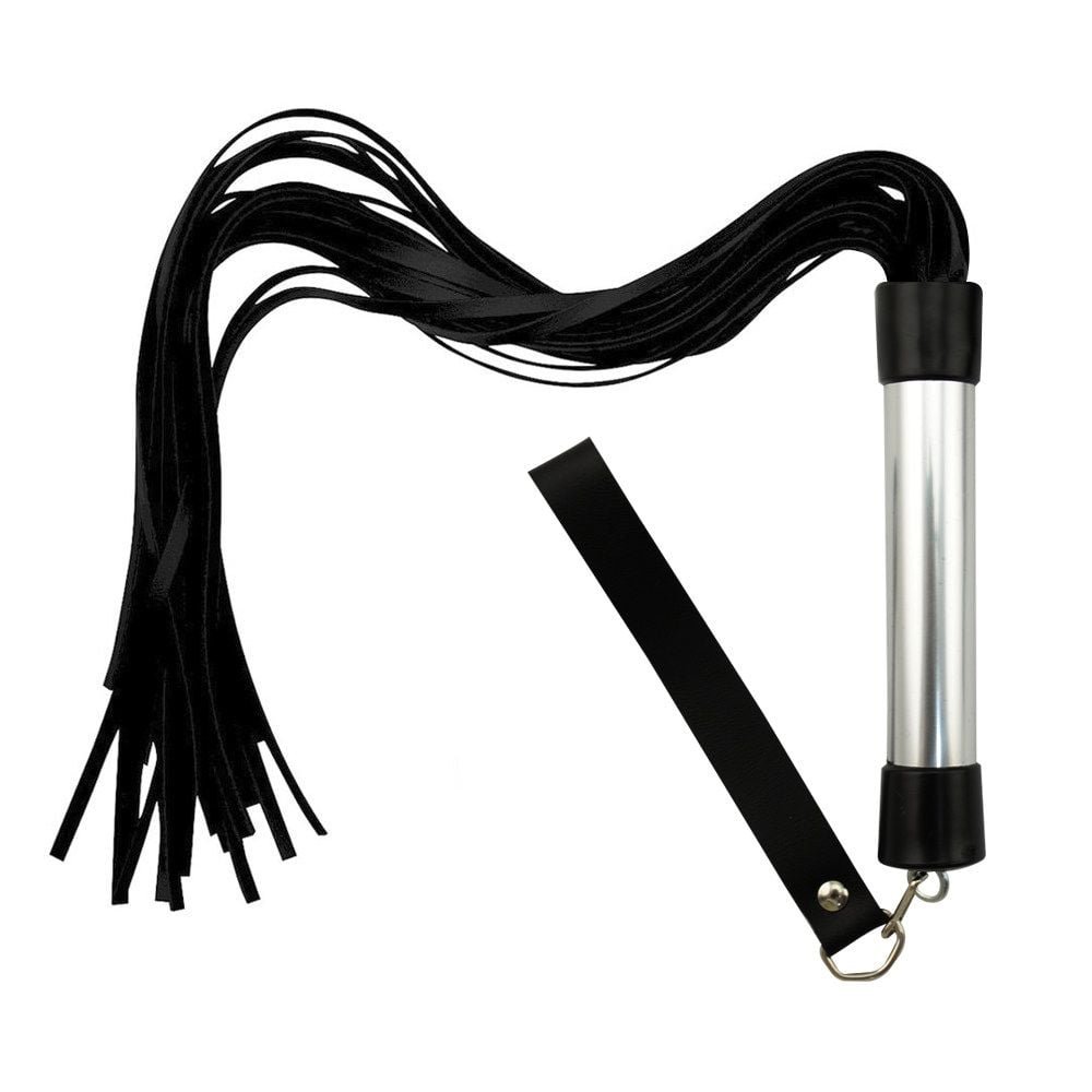 Chicote Base Alumínio Com 24 Tiras 40cm Dominatrixxx