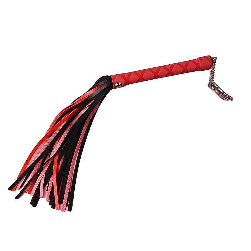 Chicote em Tiras Luxo 2 Cor - Vermelho