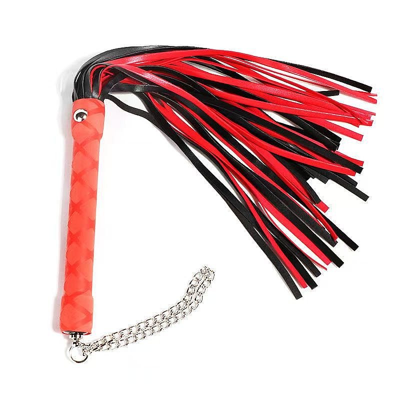 Chicote em Tiras Luxo 2 Cor - Vermelho