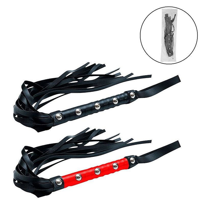 Chicote Luxo - Bondage - 59 cm - Vermelho