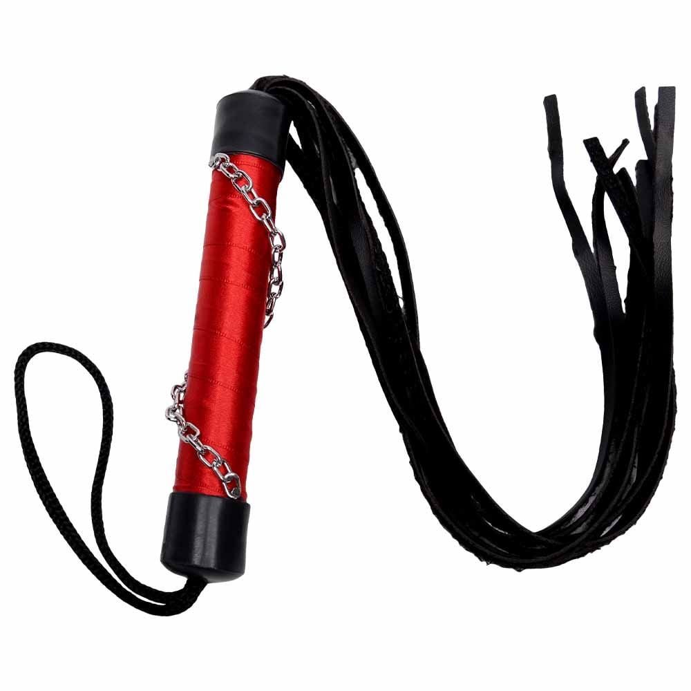 Chicote Vermelho 8 Tiras 40cm Pau Brasil