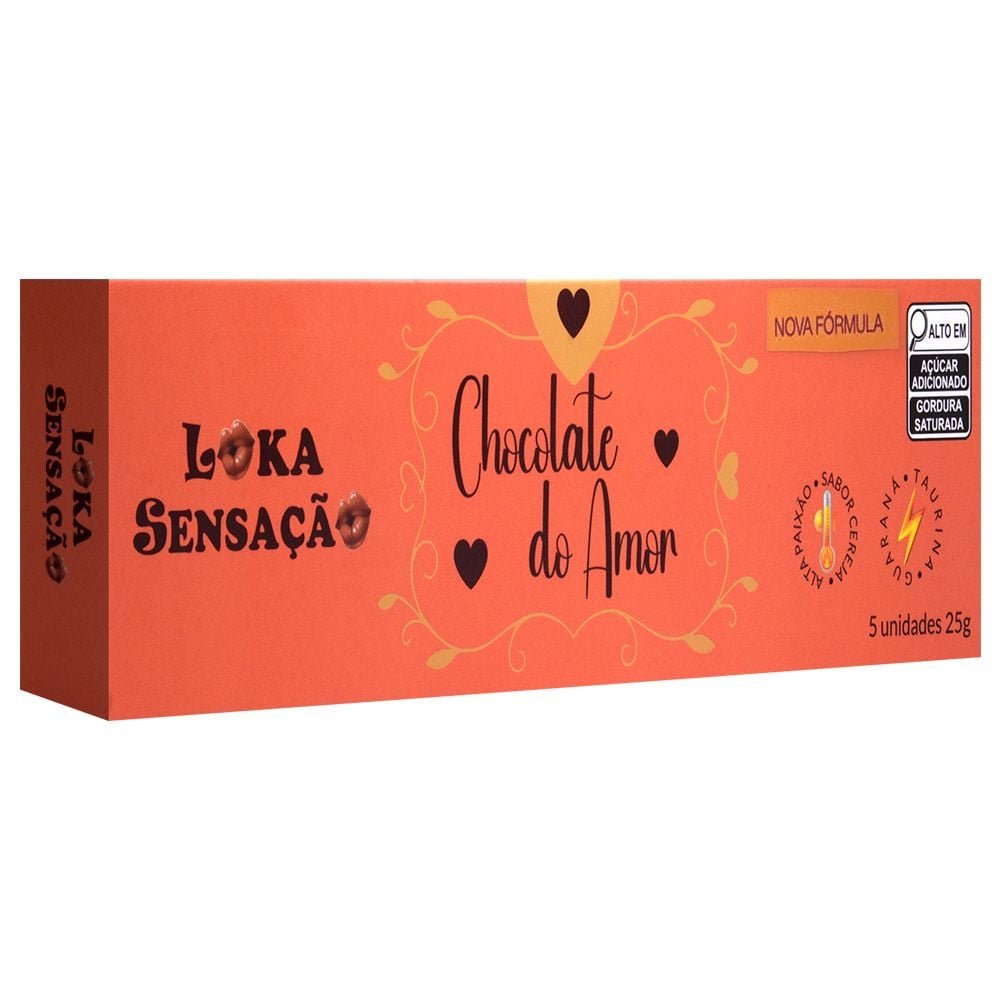 Chocolate Do Amor Excitante 05 Unidades Loka Sensação