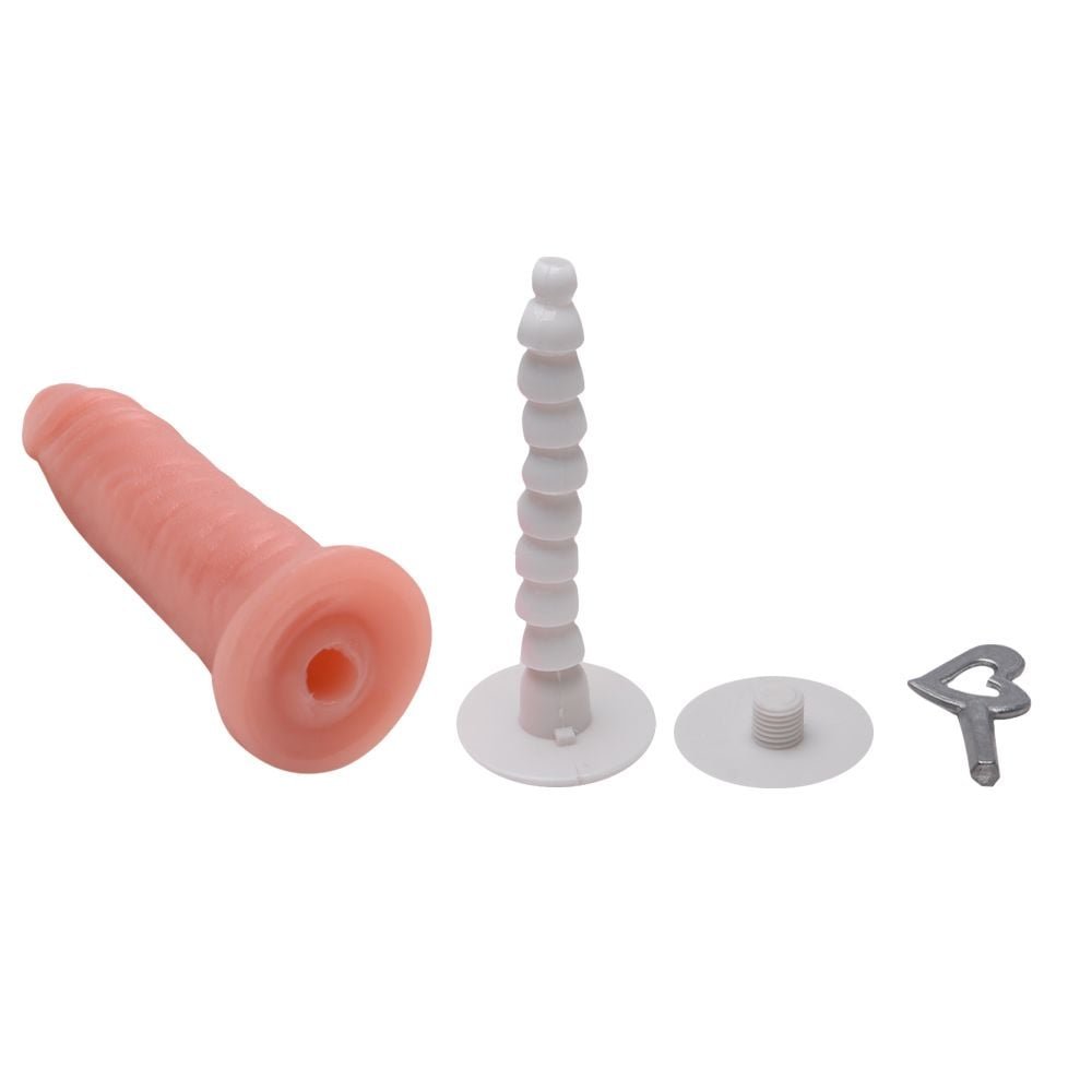 Cinta Com Pênis Cyber 13,7 X 3,5cm Vértebra Pau Brasil