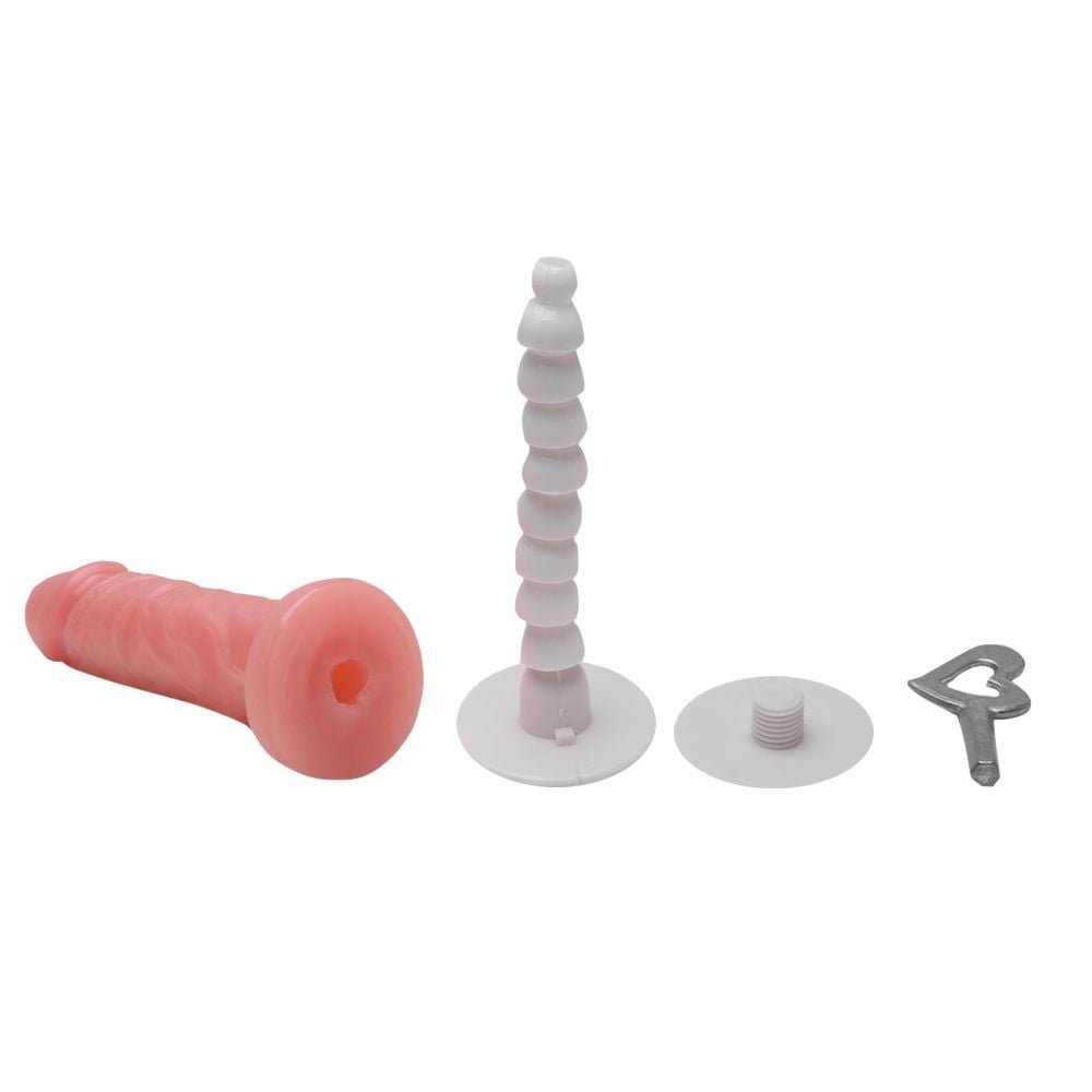 Cinta Com Pênis Cyber 16,5 X 3,6cm Vértebra Pau Brasil