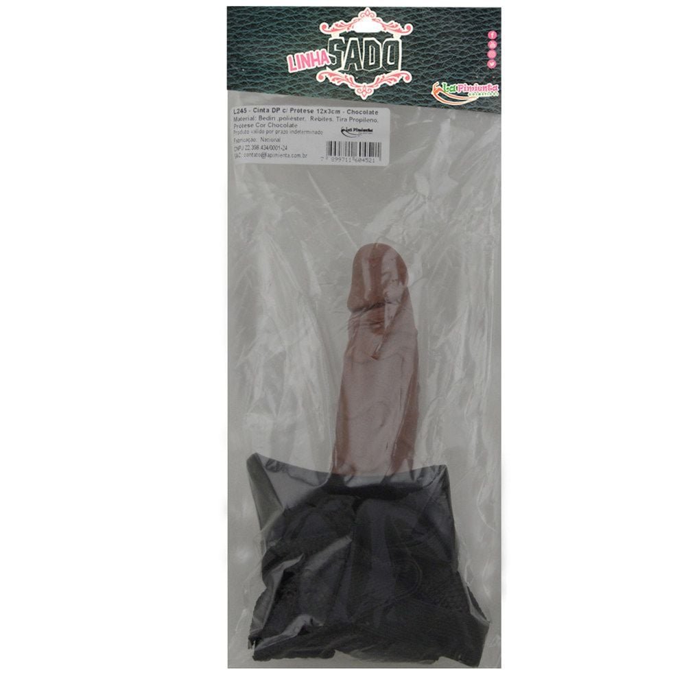 Cinta Dp 1 Prótese De 12cm Chocolate La Pimienta