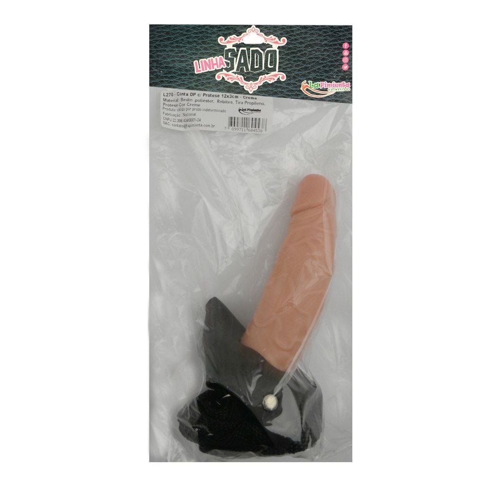 Cinta Dp Com Prótese De 12cm La Pimienta