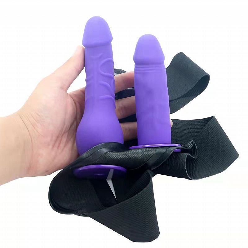 Cinta Peniana com Dildo Duplo - Preto
