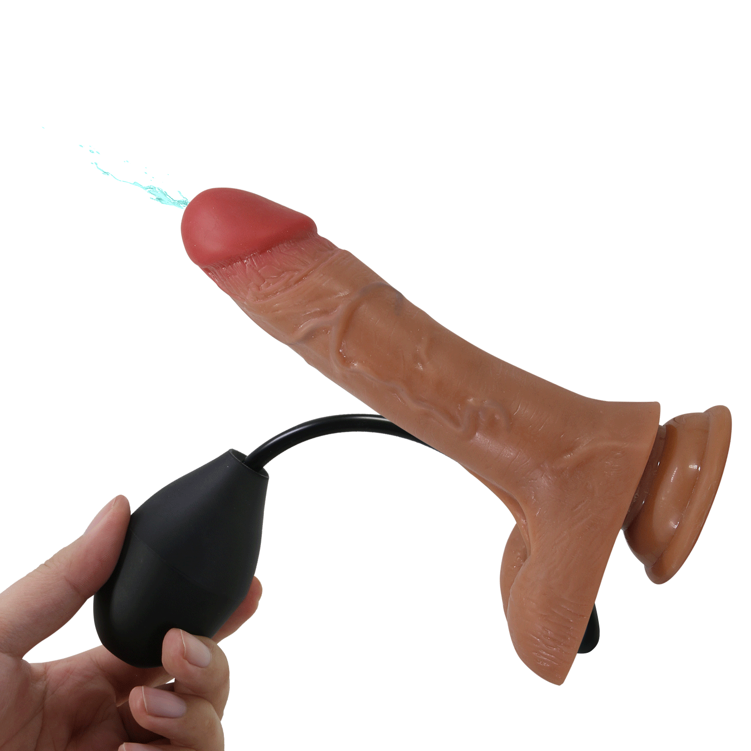 Cinta Peniana com Pênis Spray de água / com Vibro - 20.0x4.3 - Oher - Pretty Love