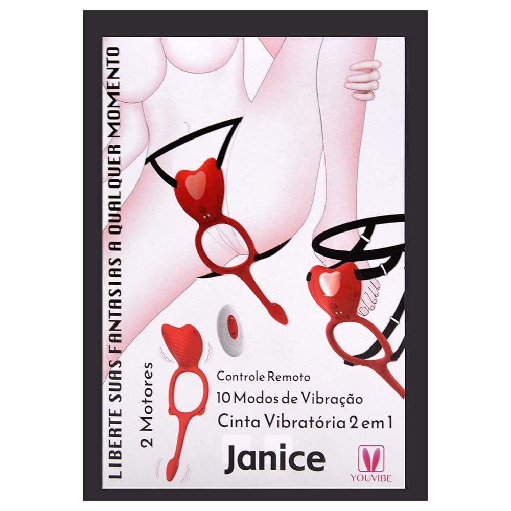 Cinta Vibratória 2 Em 1 Anal Janice Youvibe Vipmix