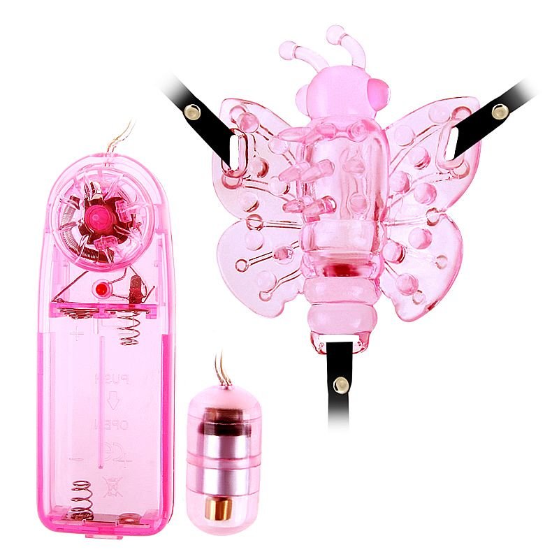 Cinta Vibratória Com Formato de Borboleta - Baile - Rosa