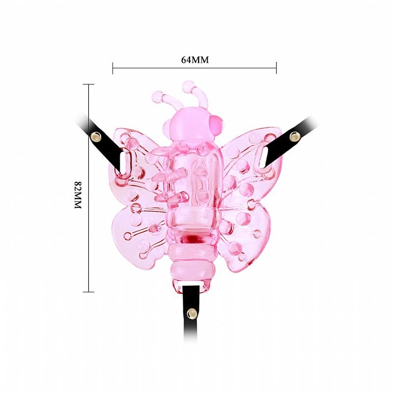 Cinta Vibratória Com Formato de Borboleta - Baile - Rosa