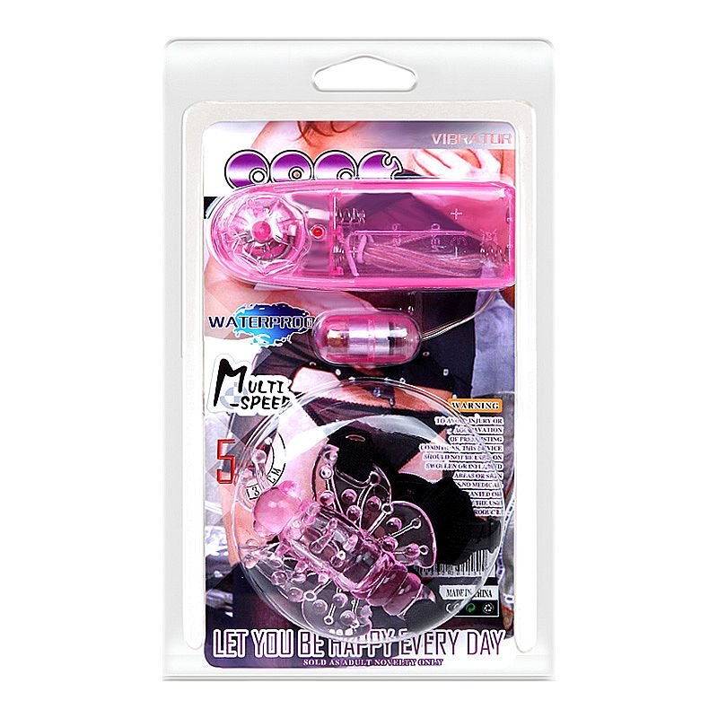 Cinta Vibratória Com Formato de Borboleta - Baile - Rosa