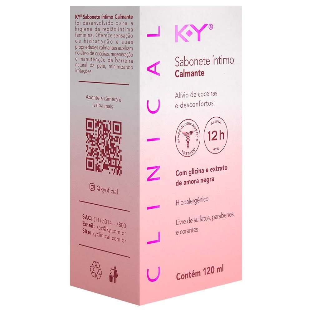 Clinical Sabonete íntimo Calmante 120ml Ky Semina