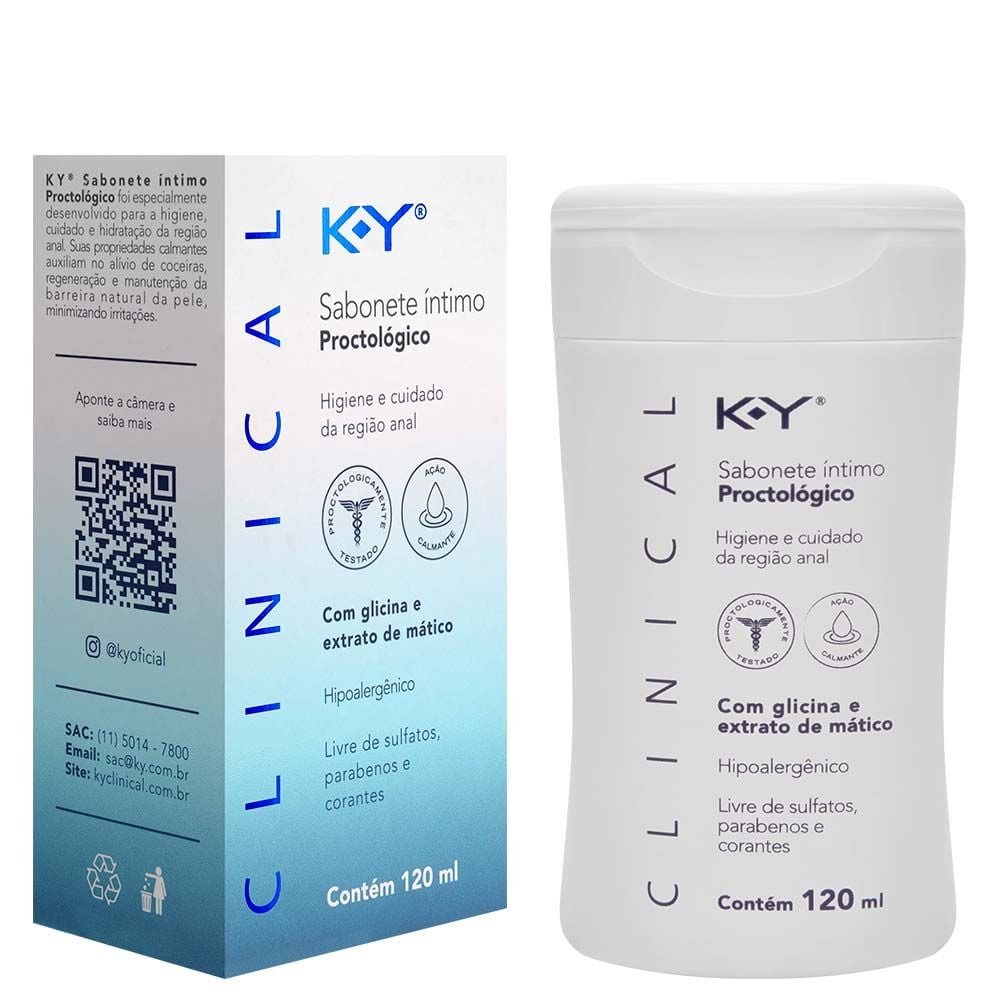 Clinical Sabonete íntimo Procto 120ml Ky Semina