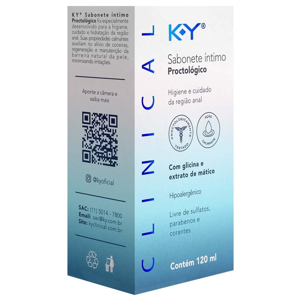 Clinical Sabonete íntimo Procto 120ml Ky Semina