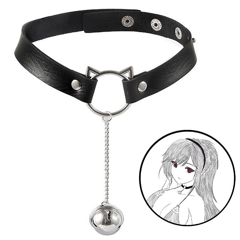 Coleira Bondage Choker com Pingente