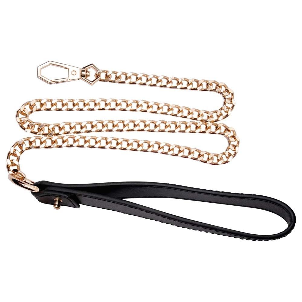 Coleira Bondage E Correte Guia Luxo Preto Si