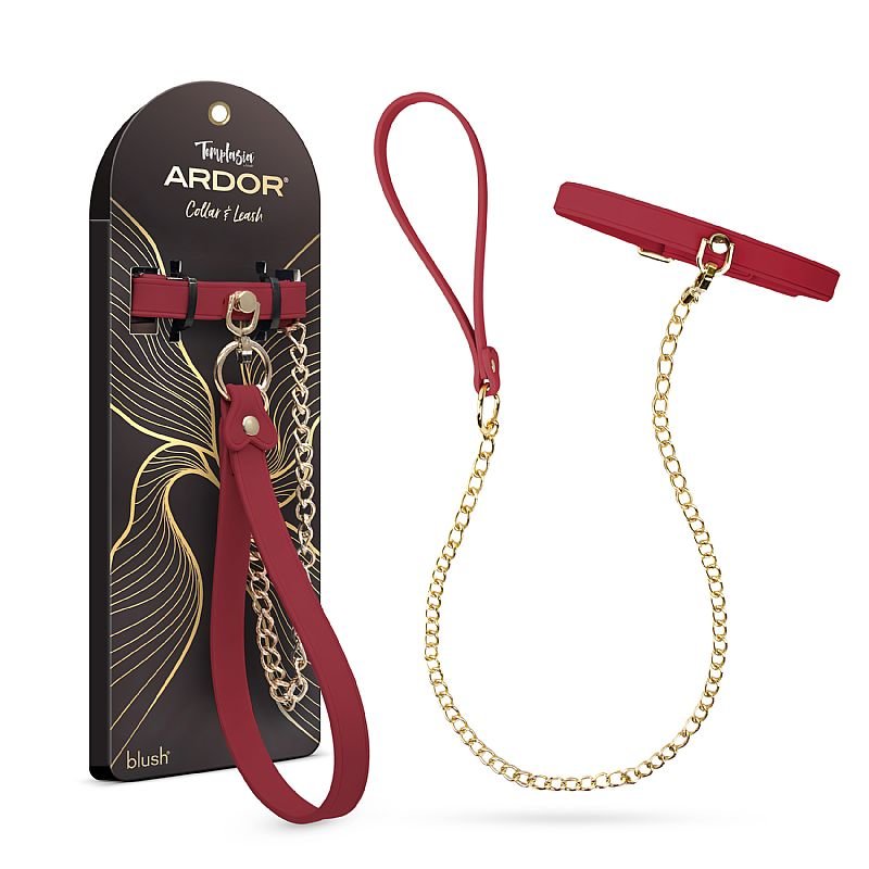 Coleira com Guia - Ardor - Blush