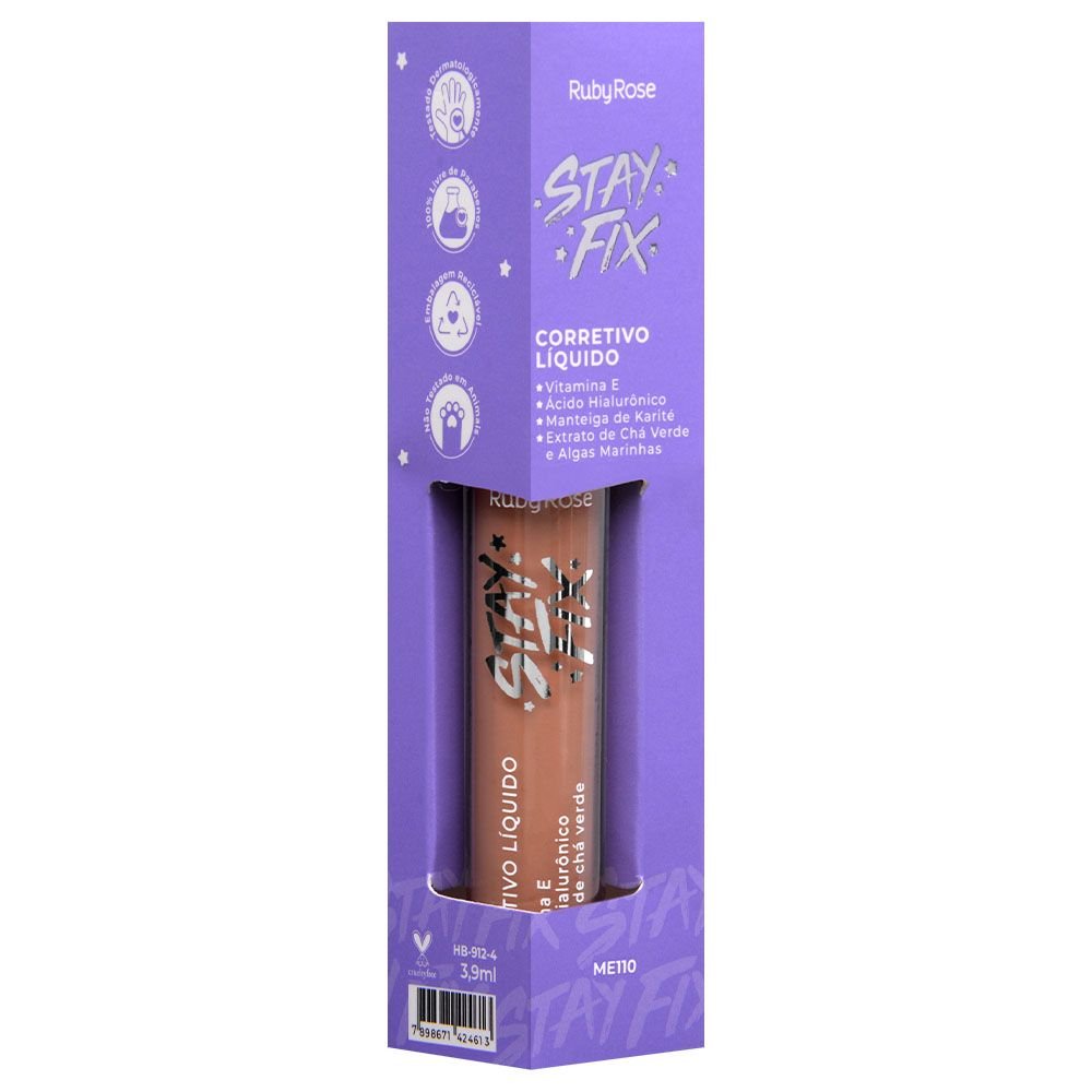Corretivo Líquido Stay Fix 3,9ml Ruby Rose