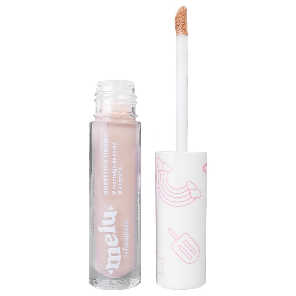 Corretivo Líquido Vitamina E 3,5ml Melu Ruby Rose