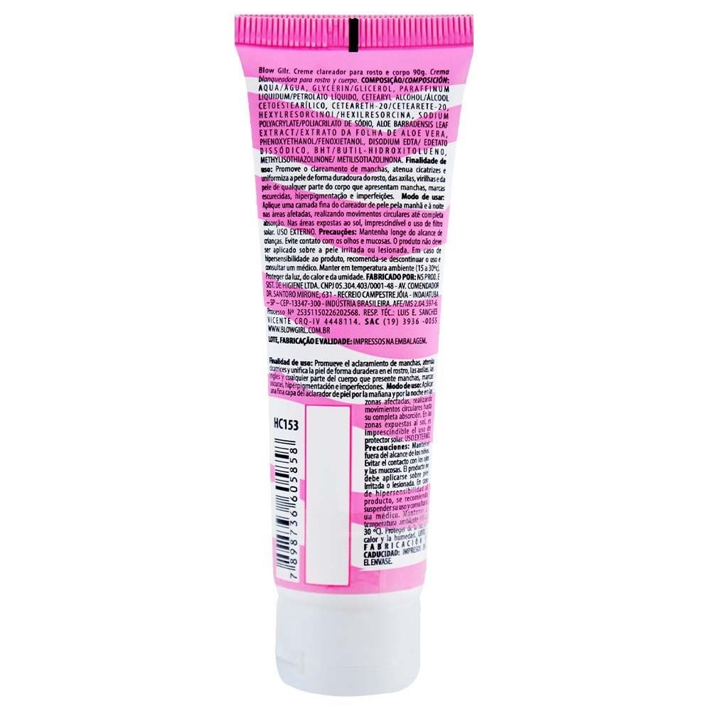 Creme Clareador Rosto E Corpo 90g Blow Girl