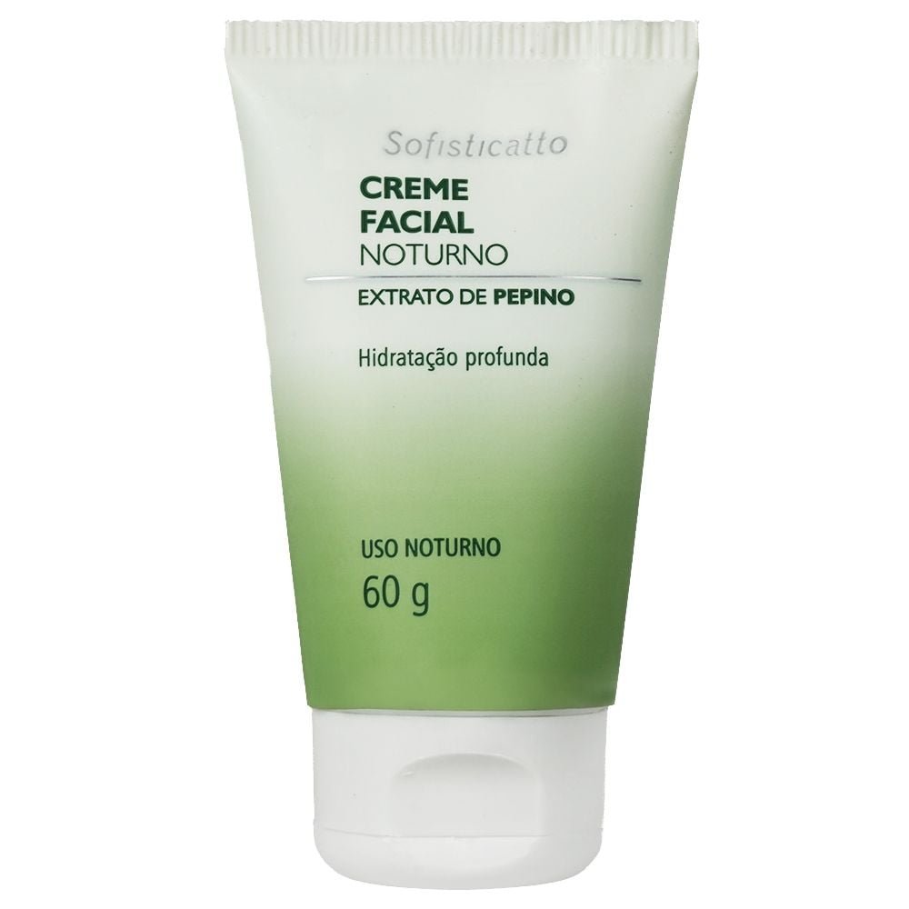 Creme Facial Noturno Com Pepino 60g Sofisticatto