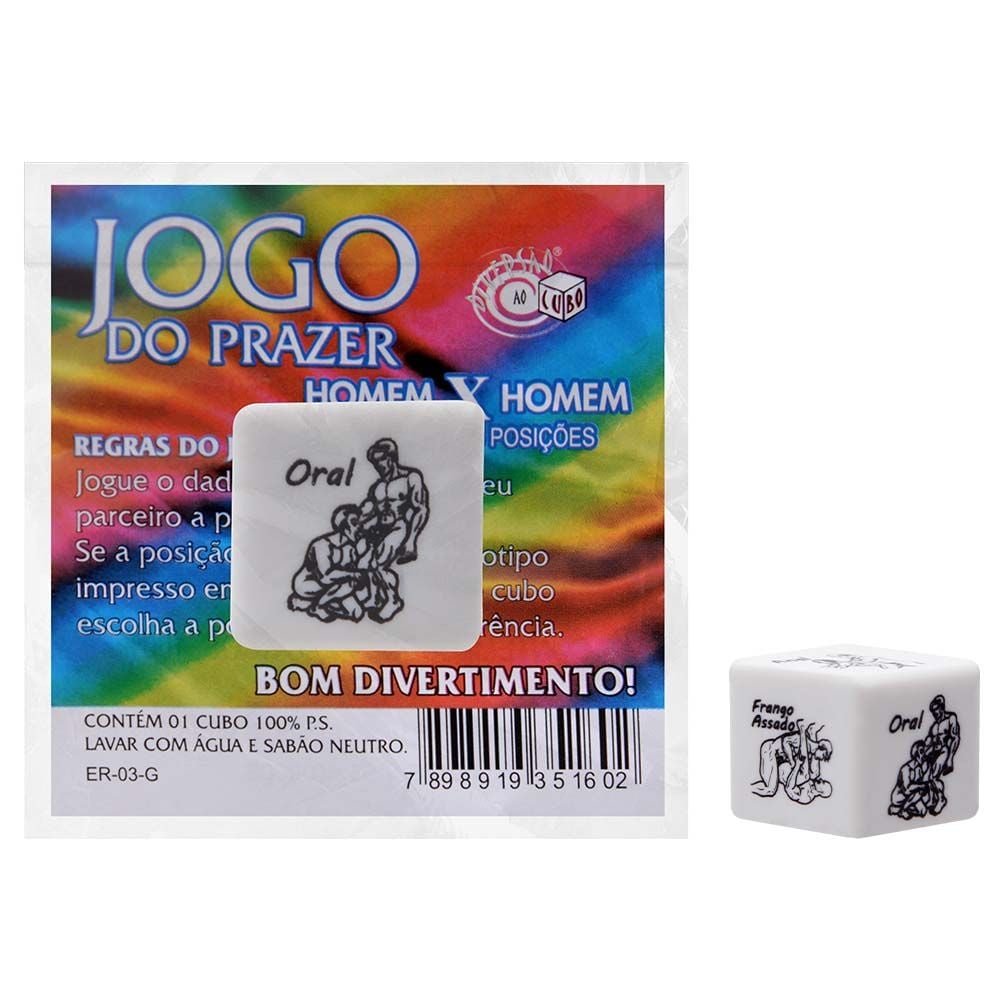 Dado Do Prazer Gay Simples Diversão Ao Cubo