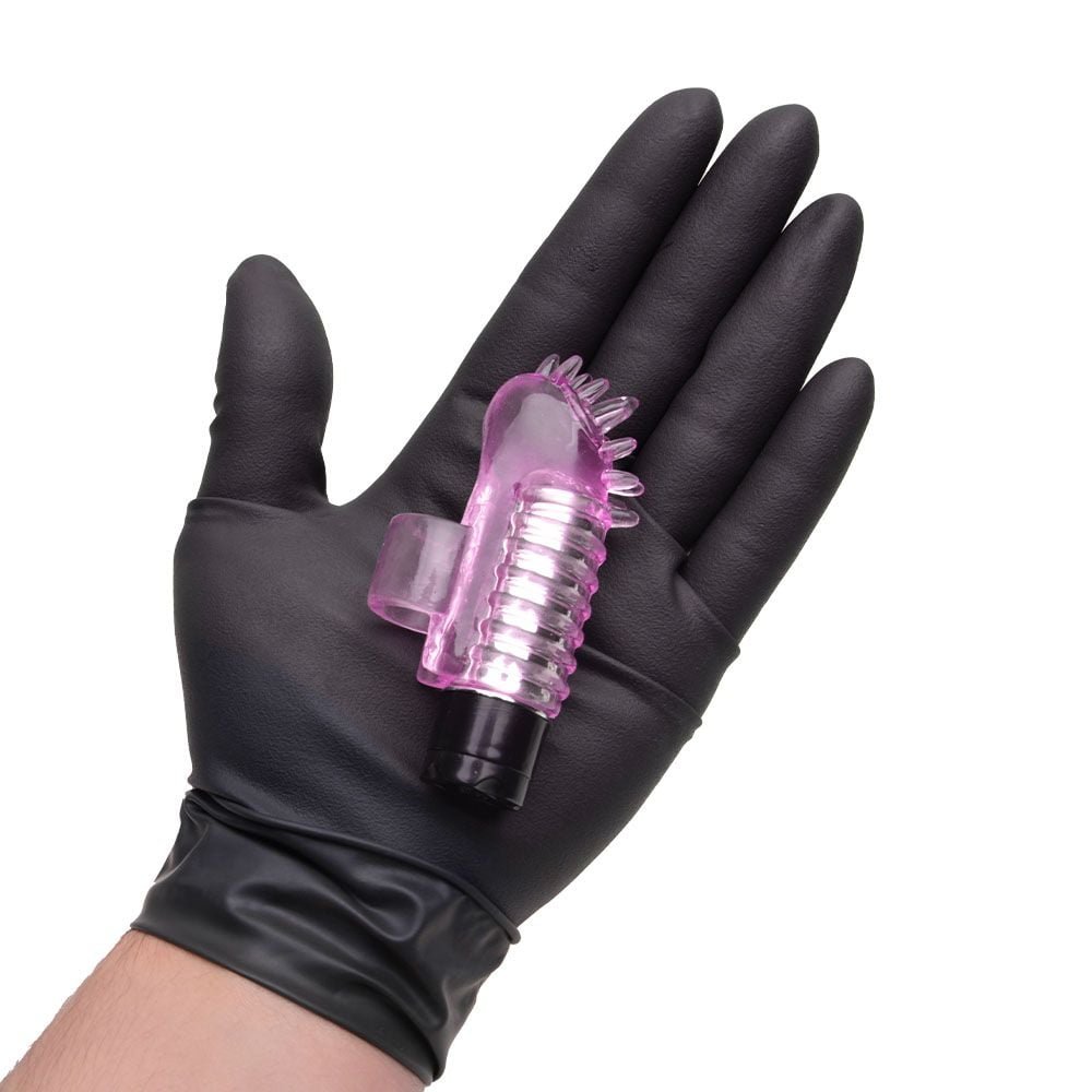 Dedeira Vibratória Com Saliências Finger Vibrator Vipmix