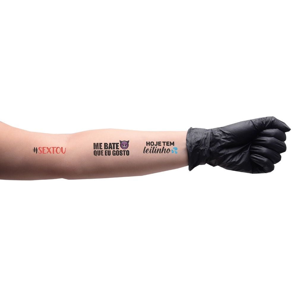 Deixa Em Off Tatuagem Temporária 10 X 15cm Sedux