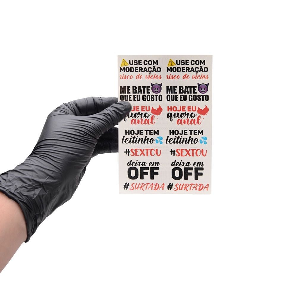 Deixa Em Off Tatuagem Temporária 10 X 15cm Sedux