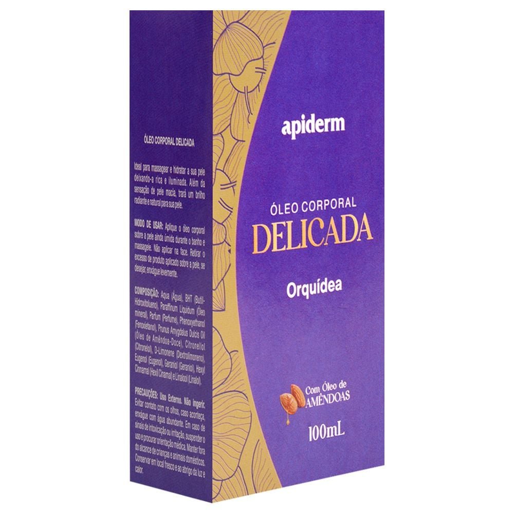 Delicada óleo Corporal Orquídea 100ml Apinil