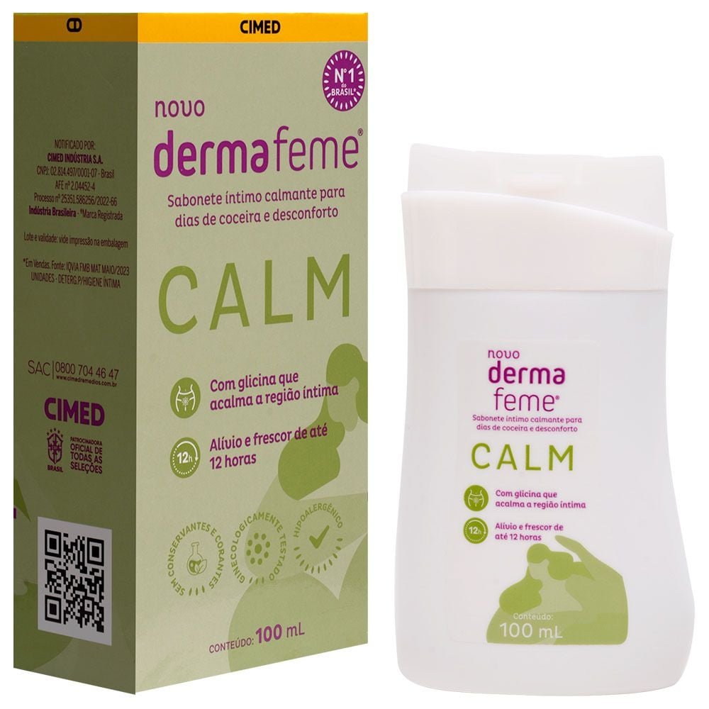 Dermafeme Calm Sabonete íntimo 100ml Cimed