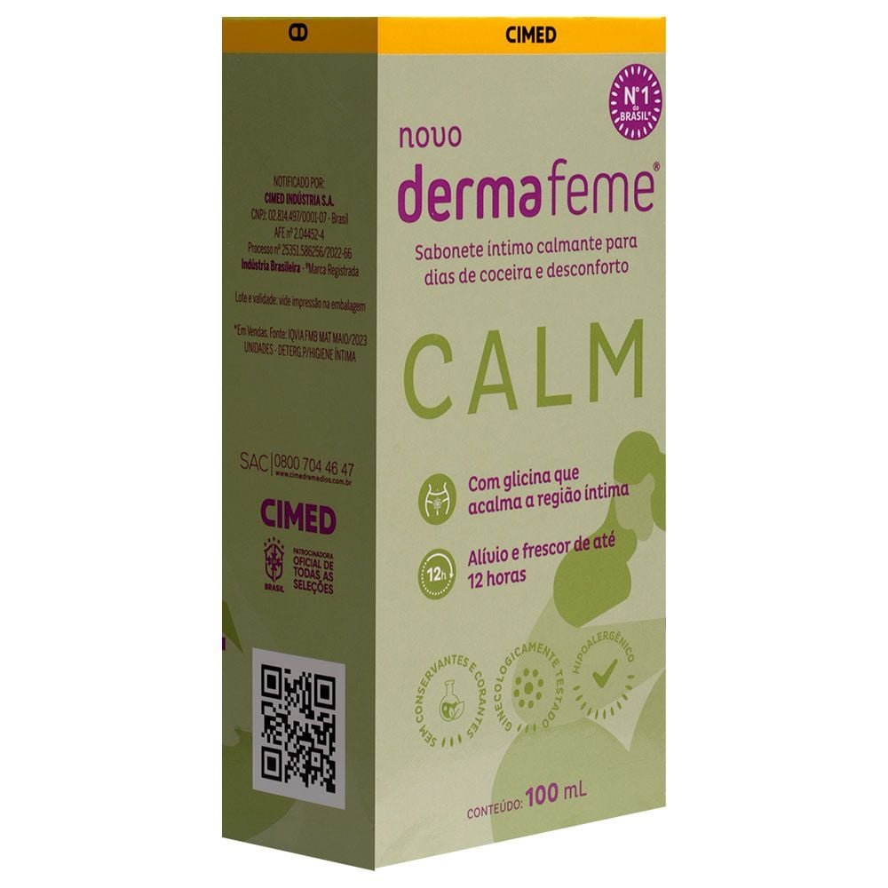 Dermafeme Calm Sabonete íntimo 100ml Cimed