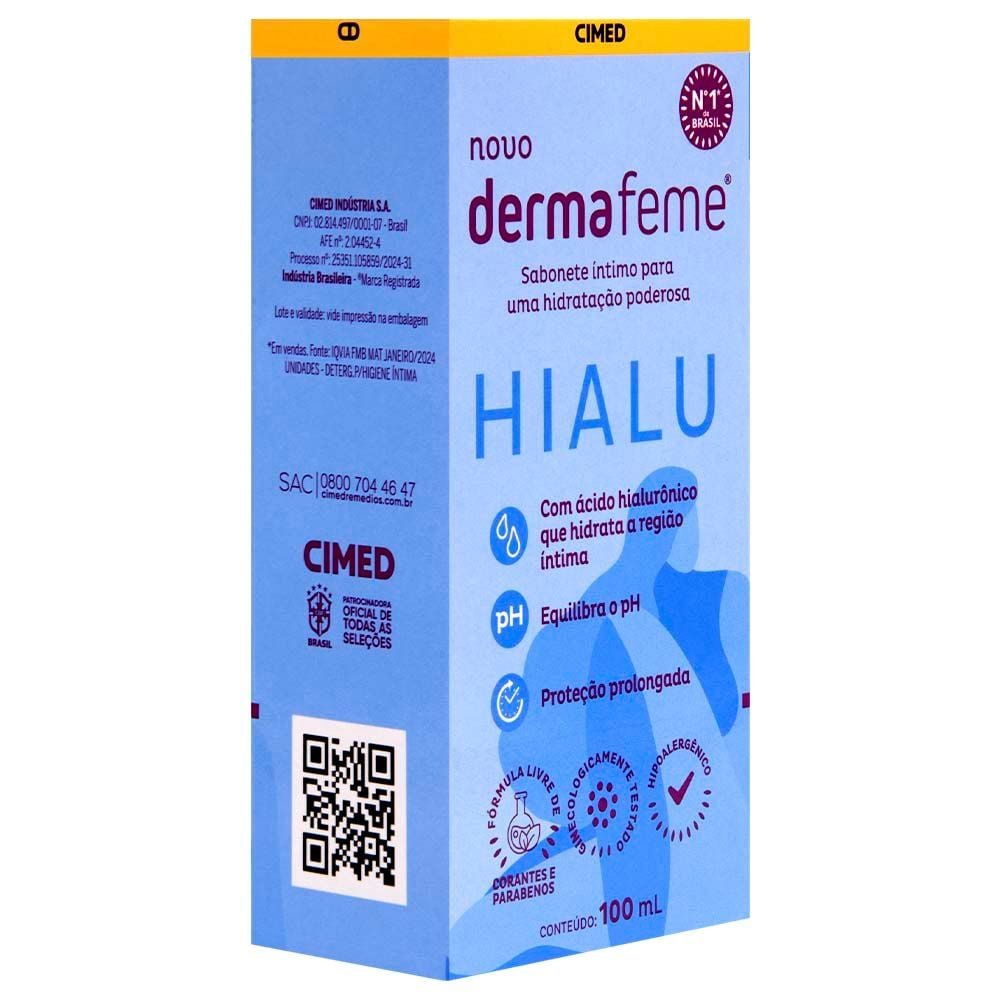 Dermafeme Hialu Sabonete íntimo 100ml Cimed