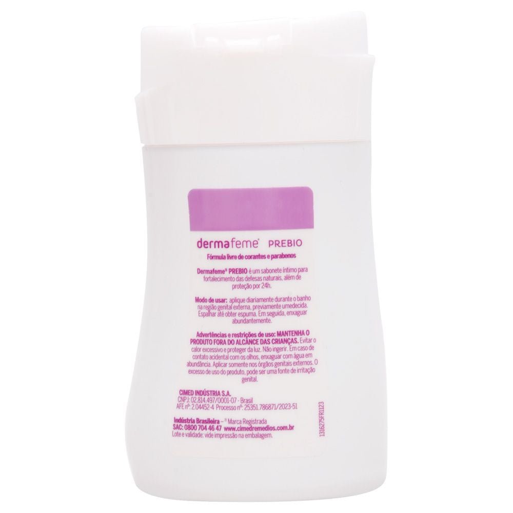 Dermafeme Prebio Sabonete íntimo 100ml Cimed