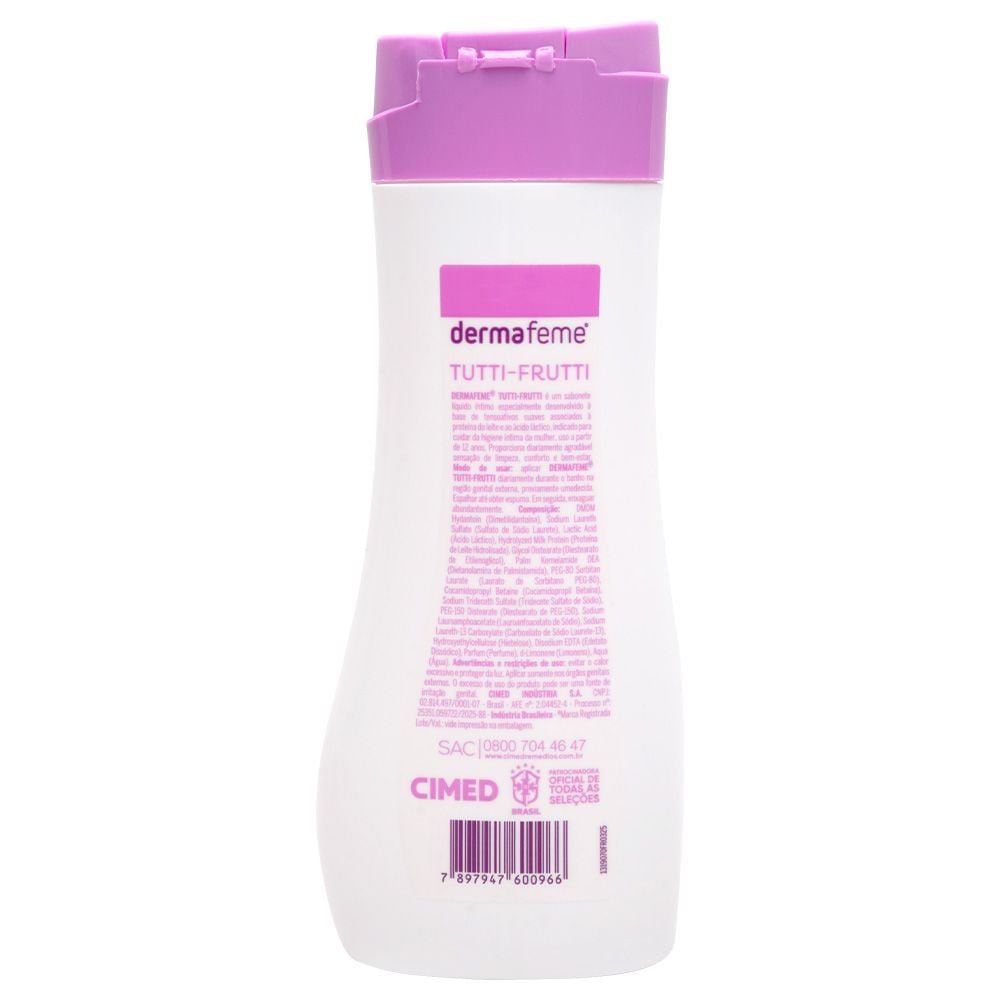 Dermafeme Tutti Frutti Sabonete íntimo 200ml Cimed