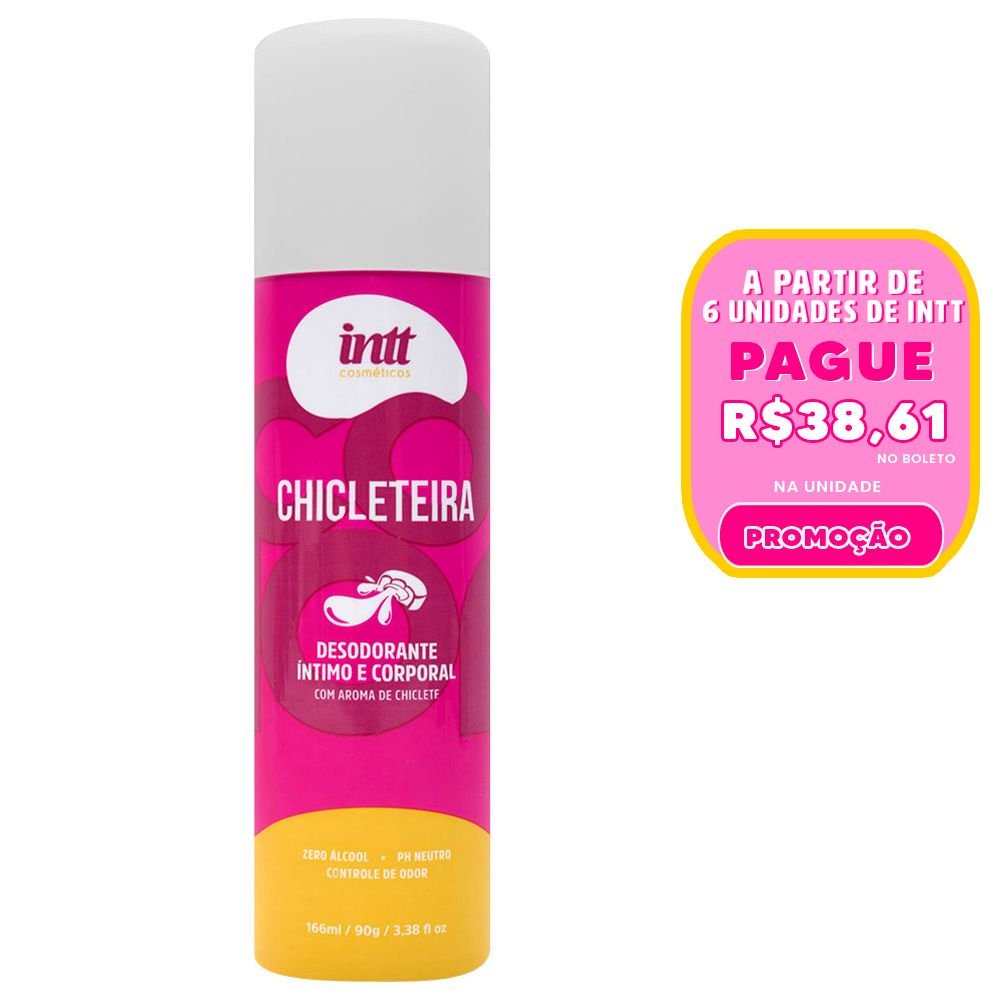 Desodorante íntimo Corporal 166ml Chicleteira Intt