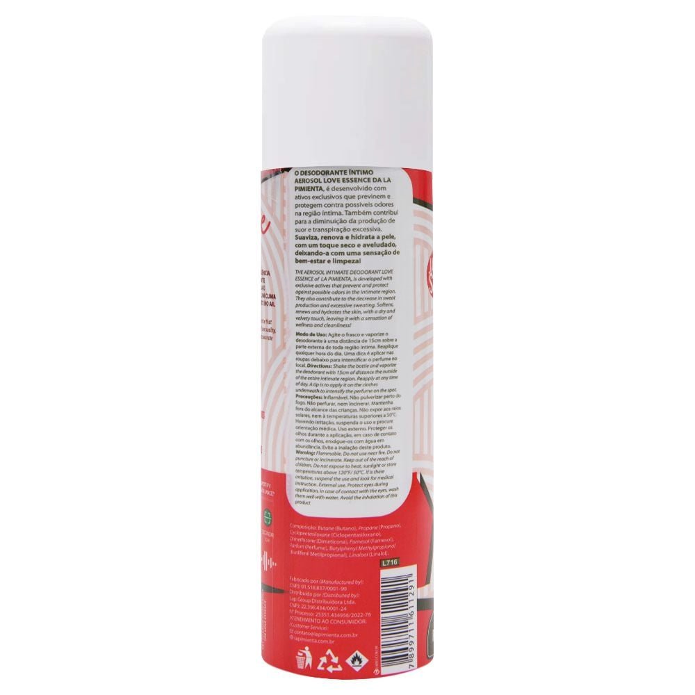 Desodorante íntimo Essence 166ml La Pimienta