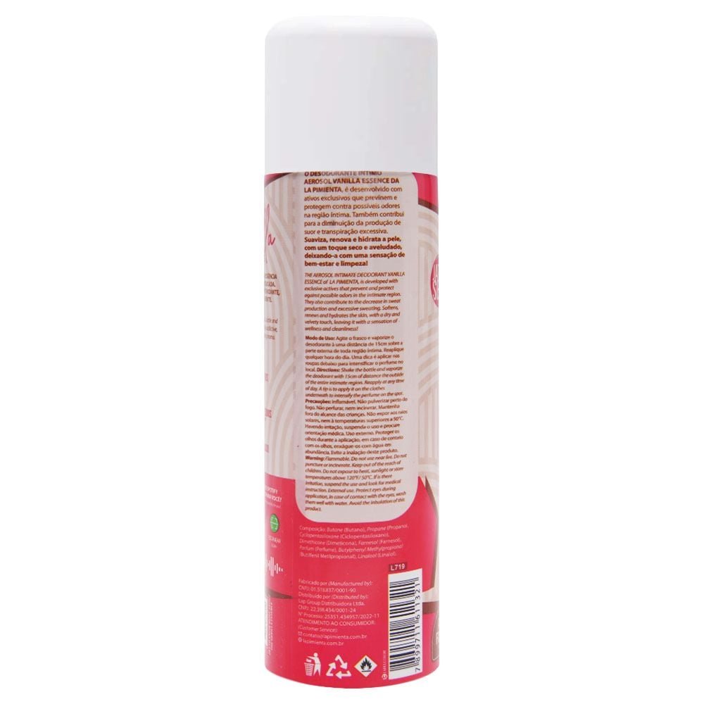 Desodorante íntimo Essence 166ml La Pimienta