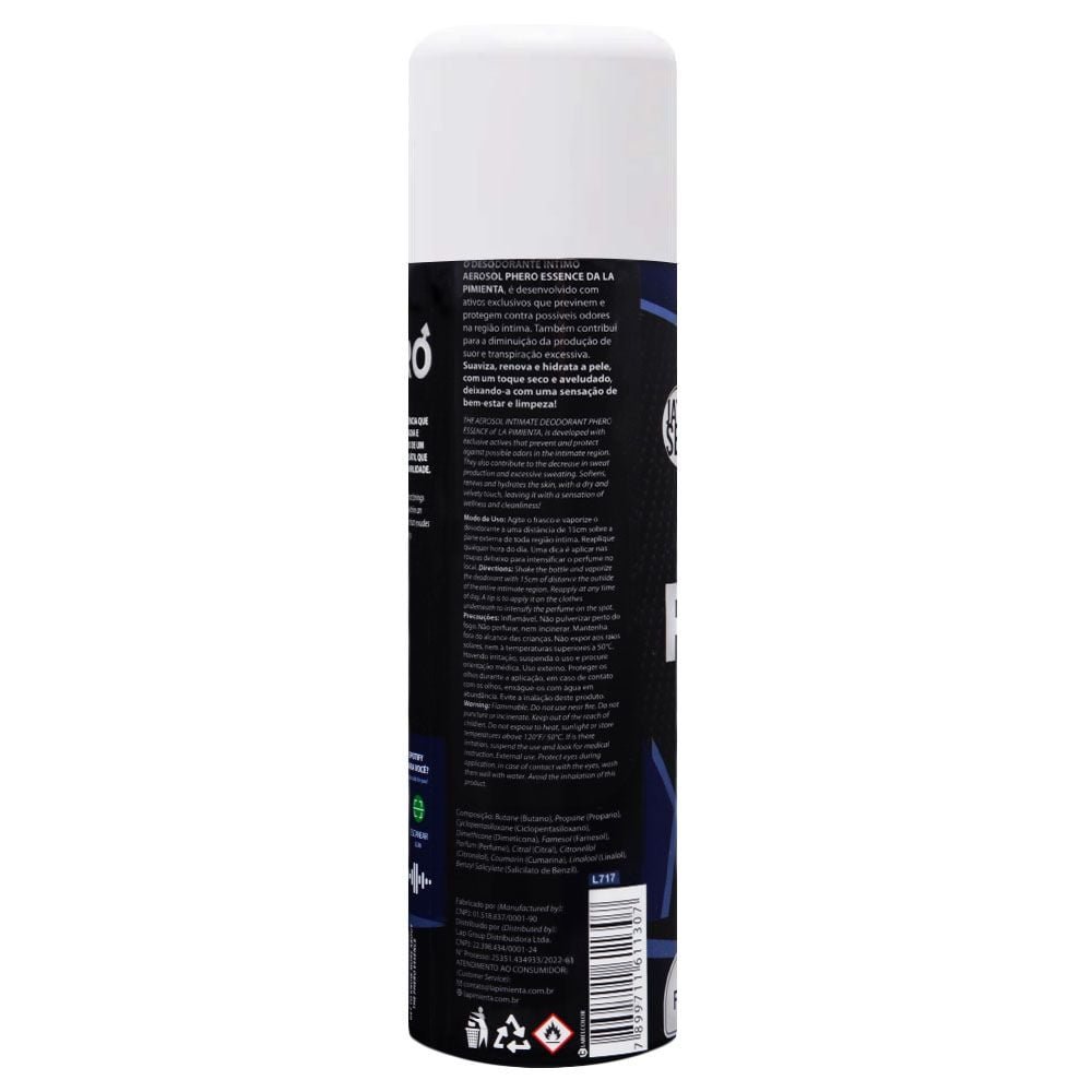 Desodorante íntimo Phero Men 166ml La Pimienta