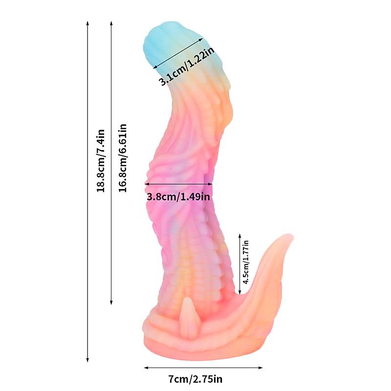 Dildo Alien Fluorescente - 18,8 x 3,8