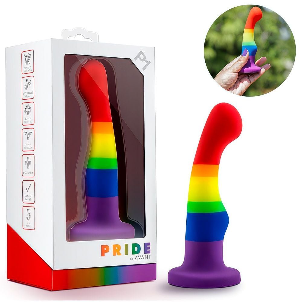 Dildo Arco-íris Com Ventosa 15,2 Cm Pride P1 Sexy Import