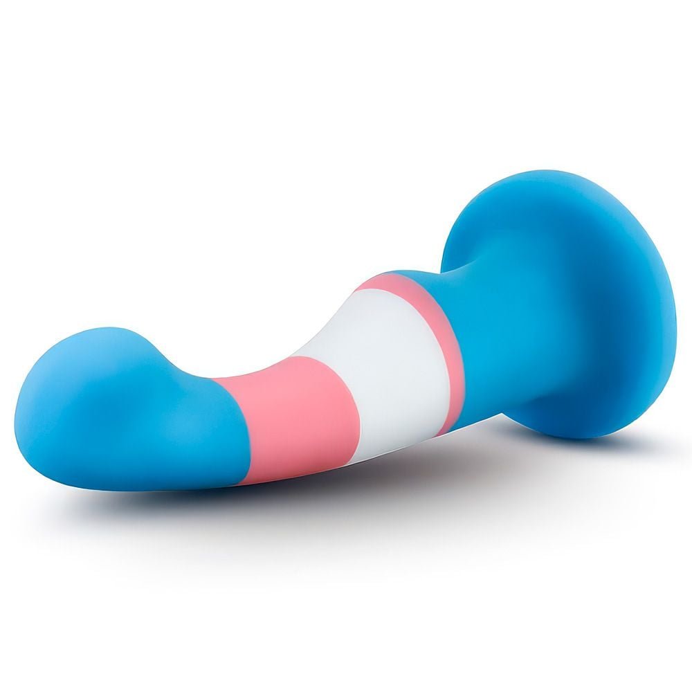 Dildo Azul E Rosa Com Ventosa 15,2 Cm Pride P2 Sexy Import