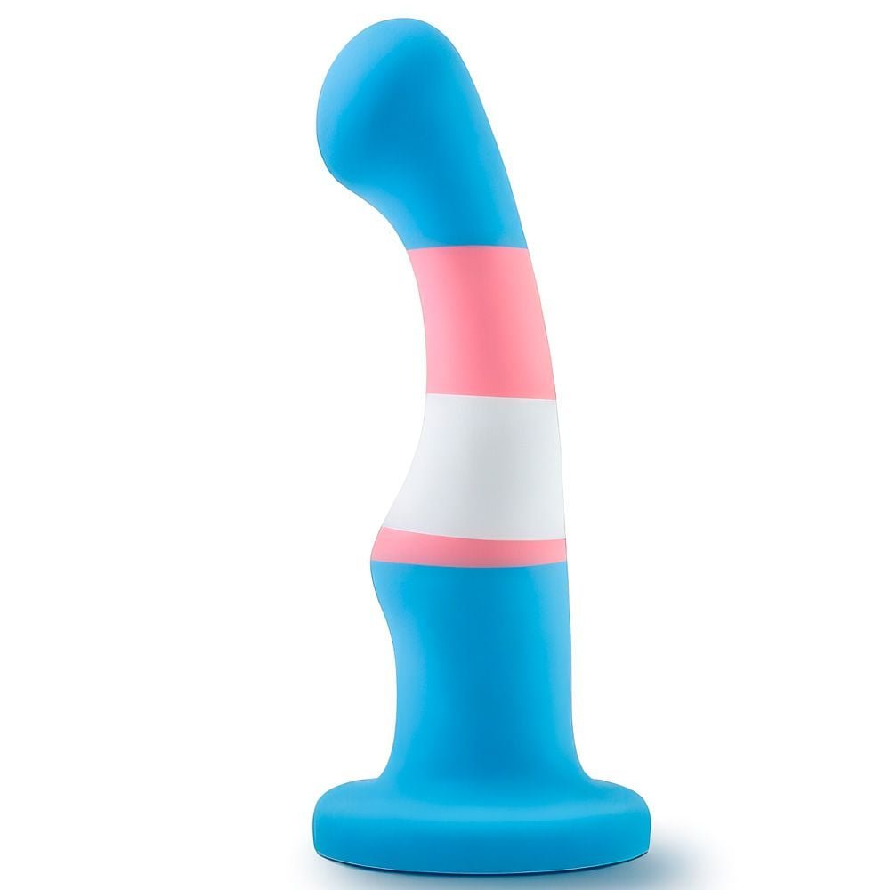 Dildo Azul E Rosa Com Ventosa 15,2 Cm Pride P2 Sexy Import
