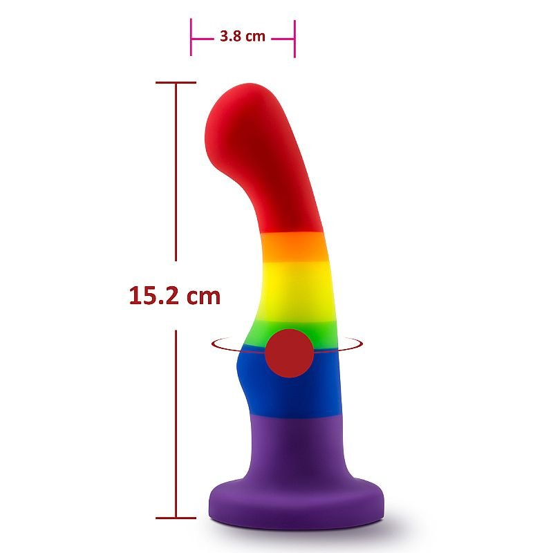 Dildo com Ventosa - 15,2x3,8 - Pride P1 - Blush